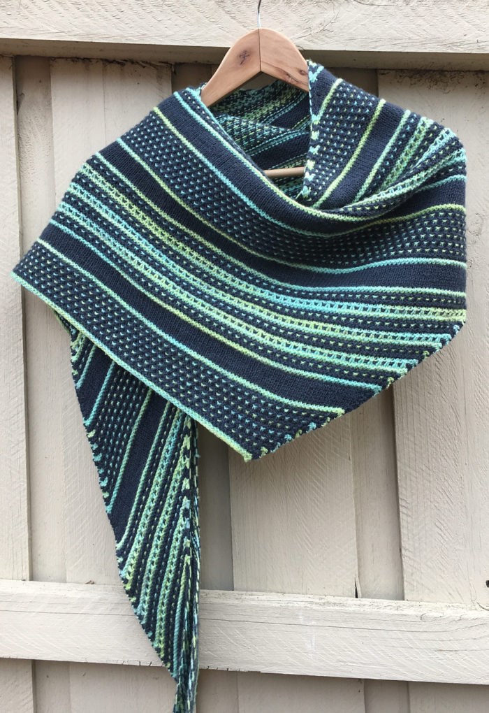 Knitting Pattern for Interplay Shawl