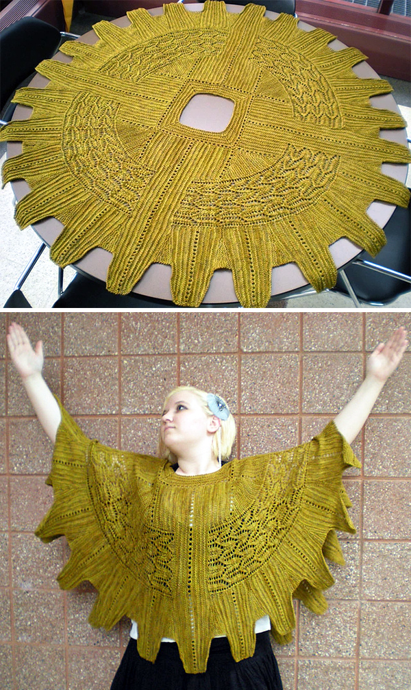 Knitting Pattern for Involute Capelet