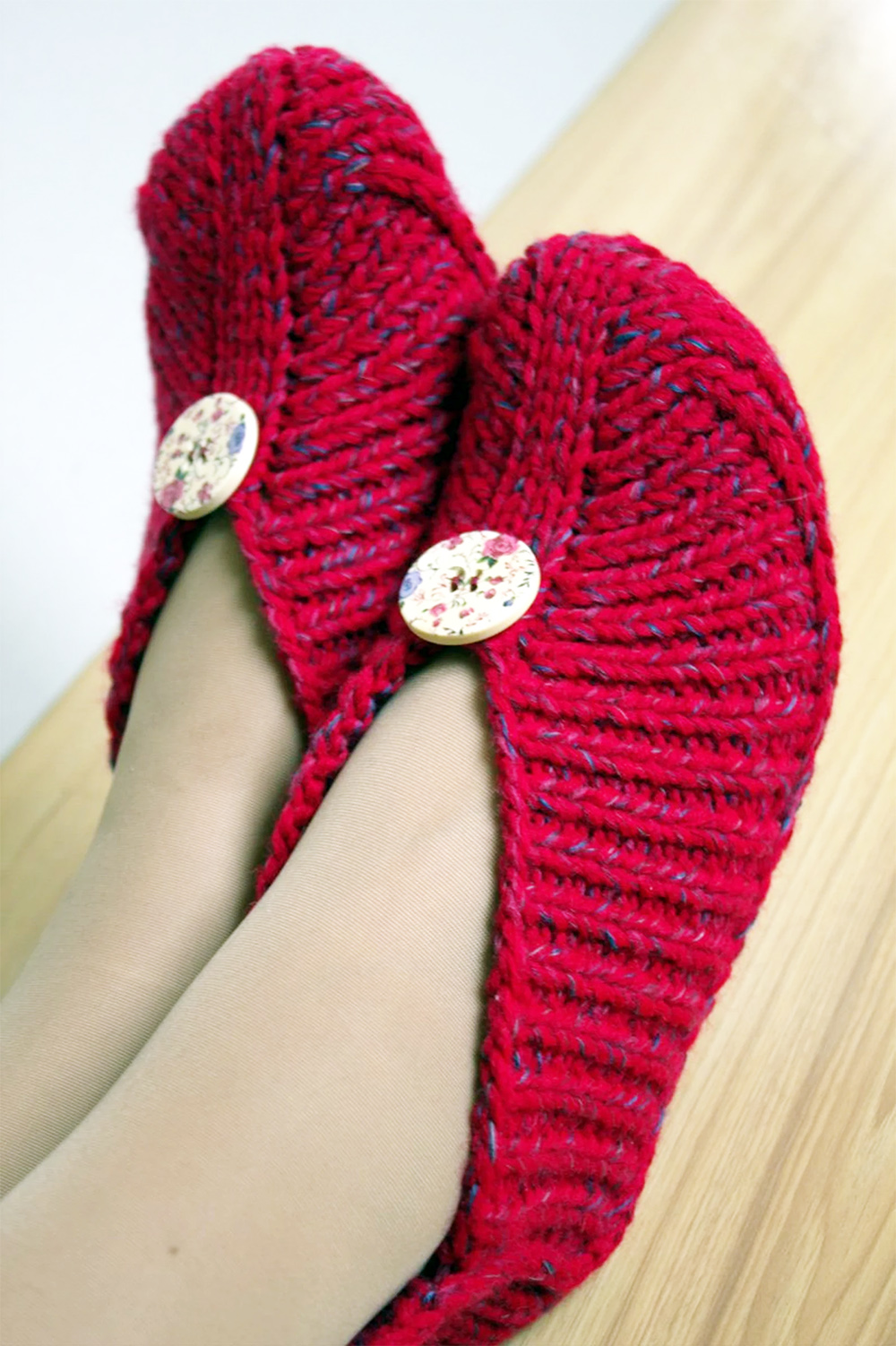 Knitting Pattern for Easy Irena  Slippers