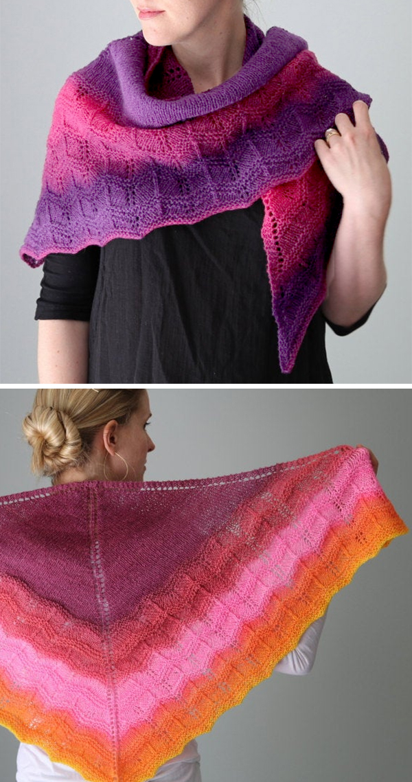 Knitting pattern for Irida Shawl