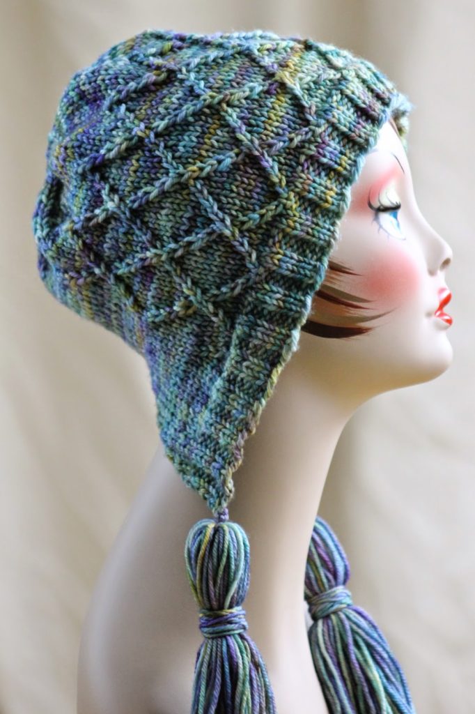 Free Knitting Pattern for Iris Bloom Bonnet