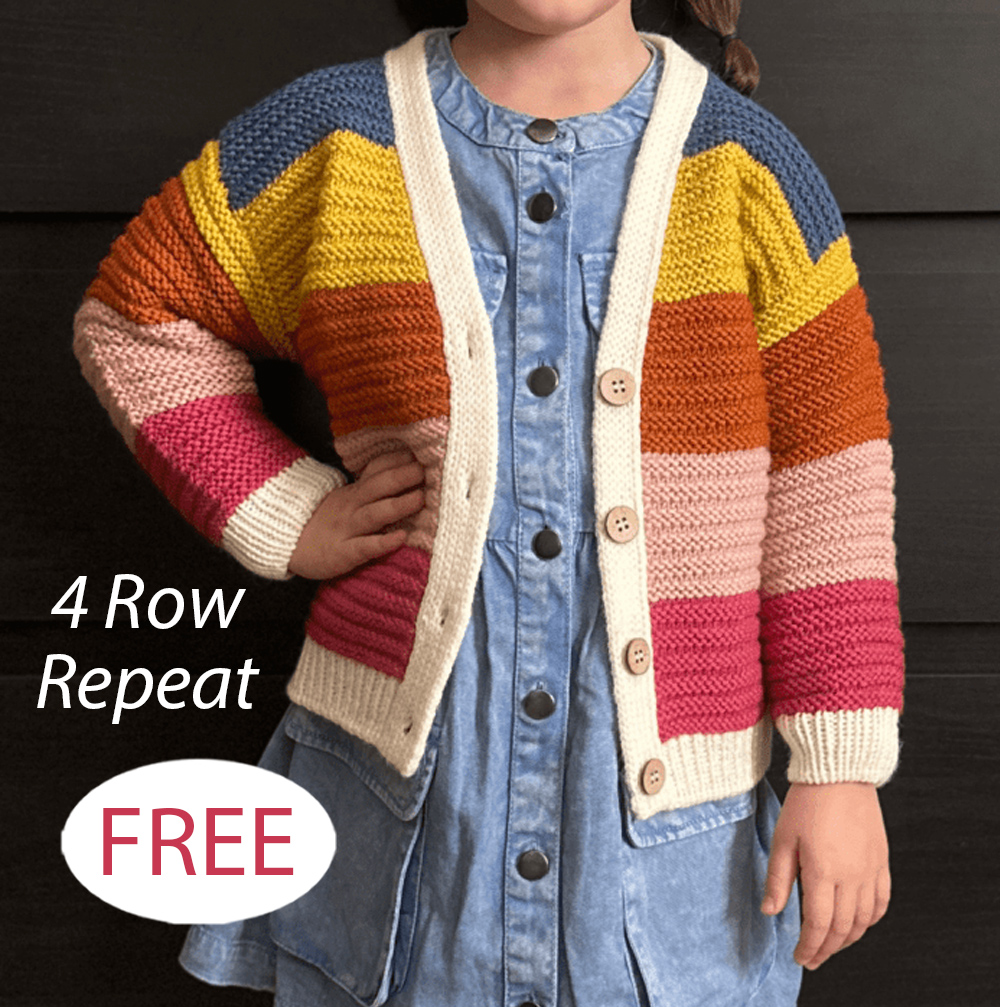 Free Iris Children’s Cardigan Knitting Pattern