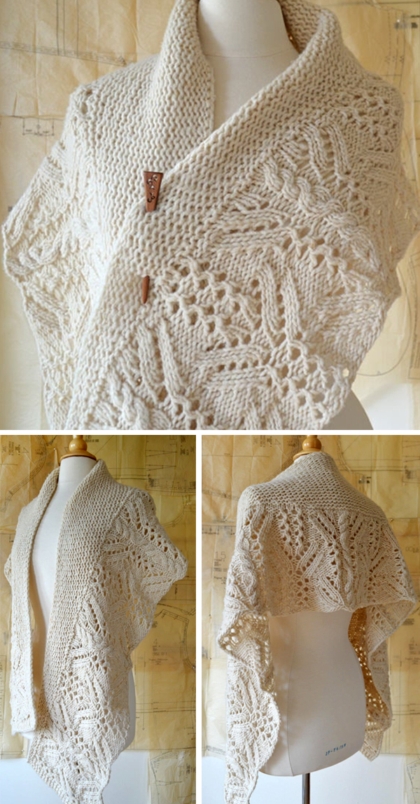 Knitting Pattern for Ischnura Shawl