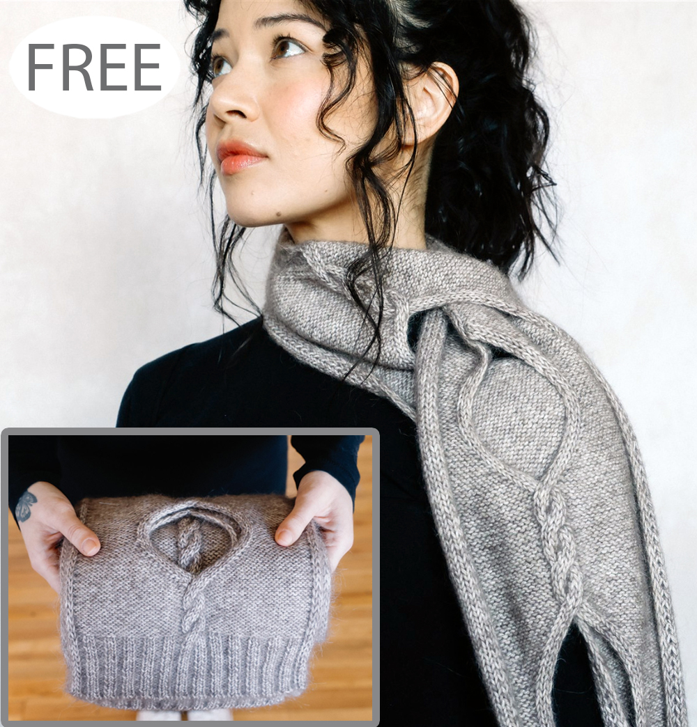 Free Isley Openwork Cable Scarf Knitting Pattern