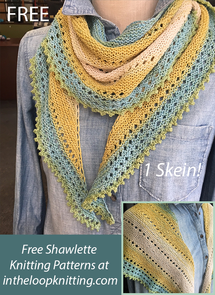 Free It's a Spring Fling Shawl Knitting Pattern