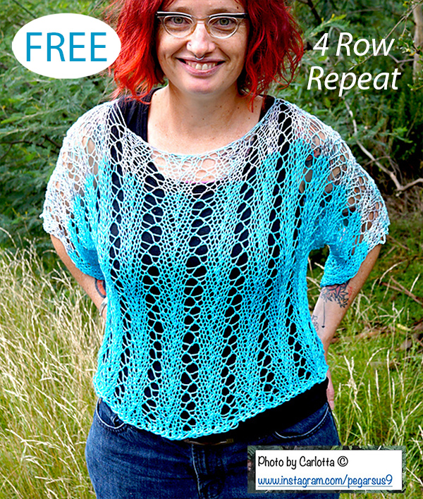 Free Chevron Lace Top Knitting Pattern