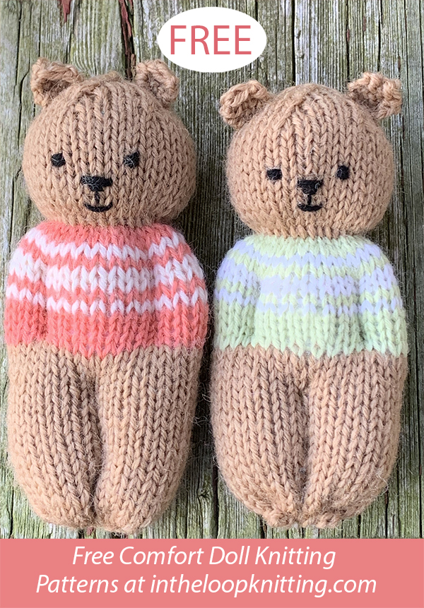 Free Knitting Pattern Izzy Teddy Bear Dolls