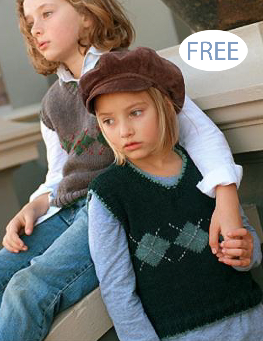 Free Jack and Jill Vests Knitting Pattern