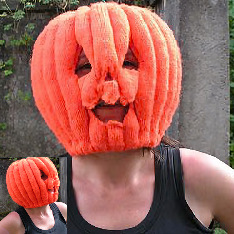 Jack-o'-clava Halloween Knitting Pattern