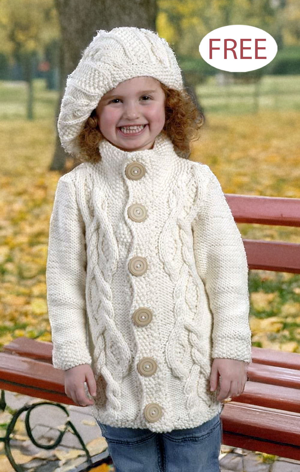 Jacket and Hat Knitting Pattern Set