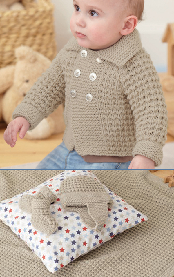  Baby Sweater Set Knitting Pattern Cardigan, Blanket, Helmet, Bootees Sirdar 4828