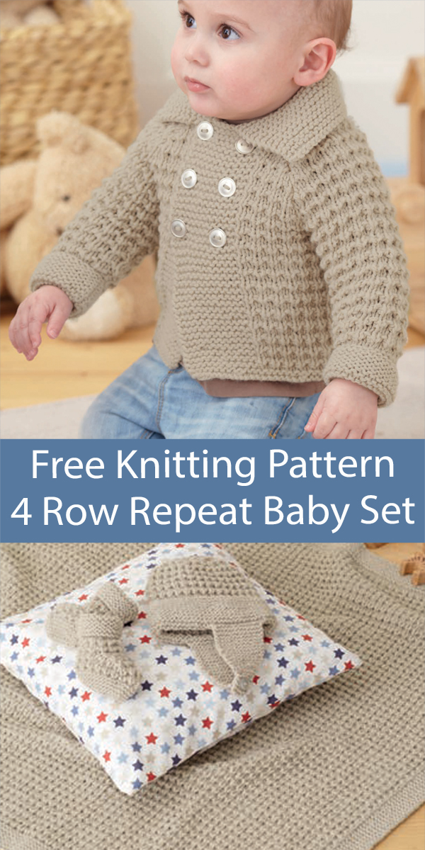 Free Baby Sweater Set Knitting Pattern Cardigan, Blanket, Helmet, Bootees Sirdar 4828