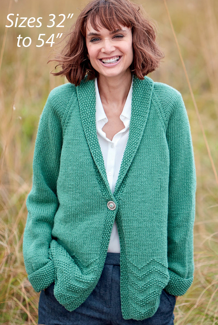 Women’s Chevron Cardigan Knitting Pattern