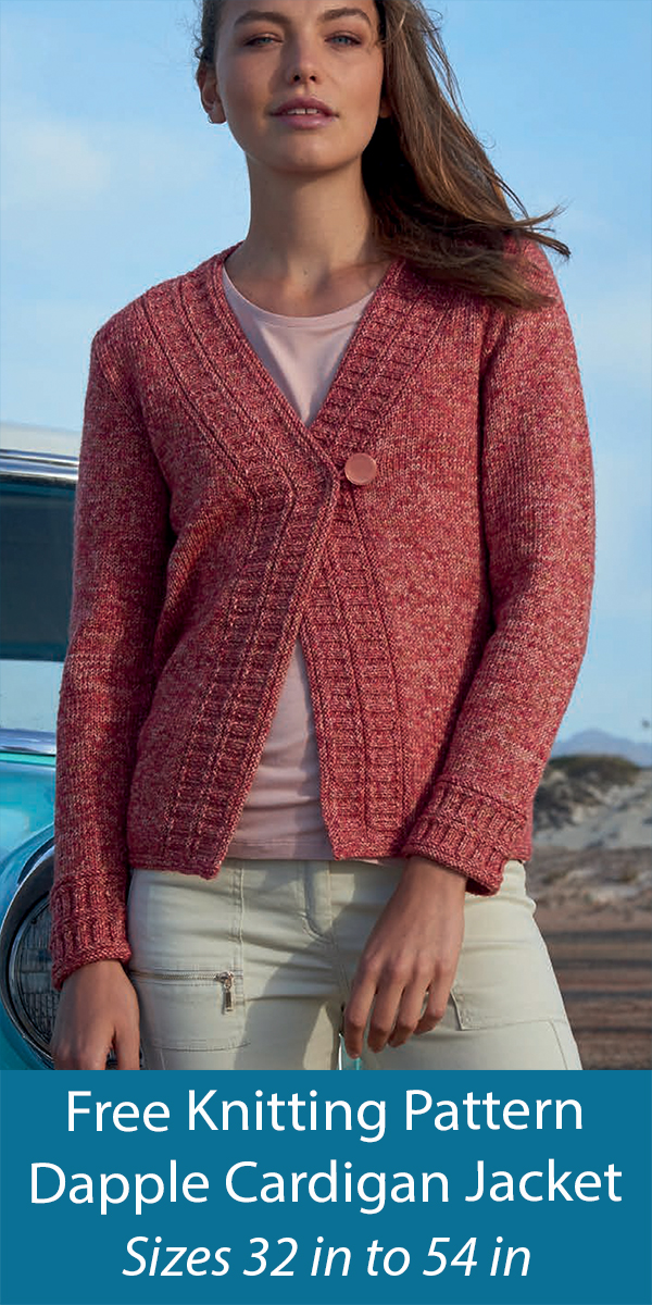 Free Cardigan Knitting Pattern Jacket 8064