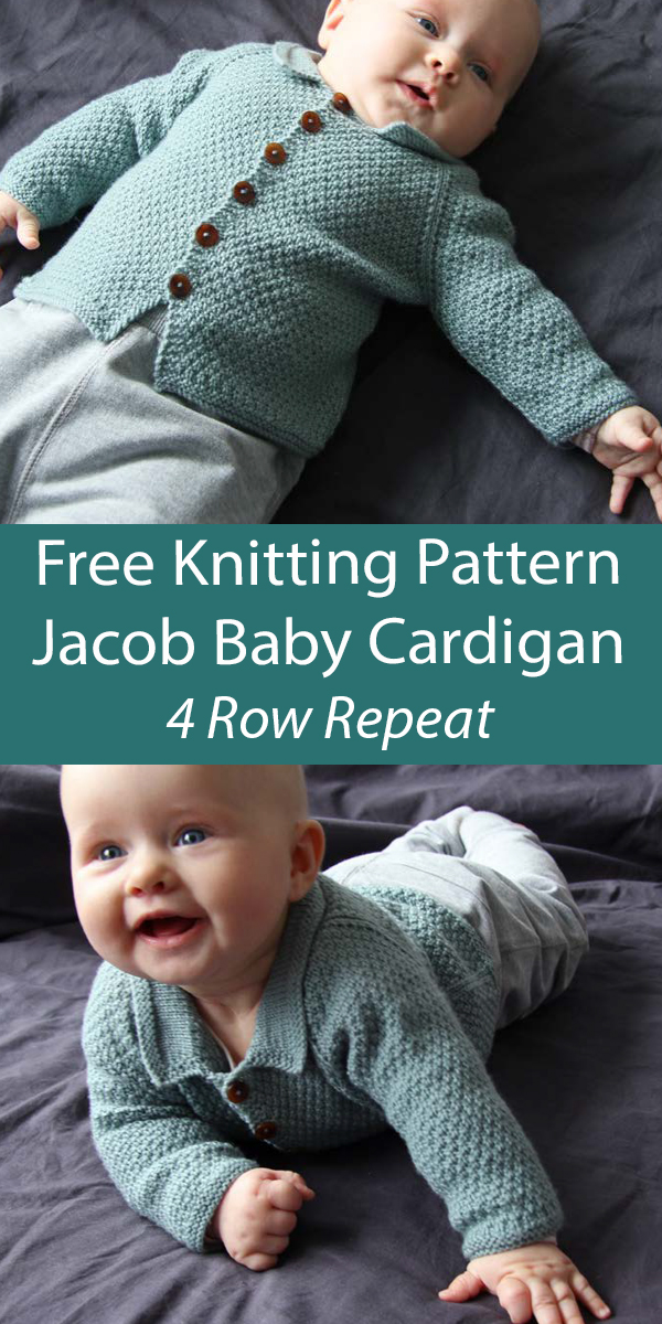 Free Knitting Pattern Jacob Baby Cardigan