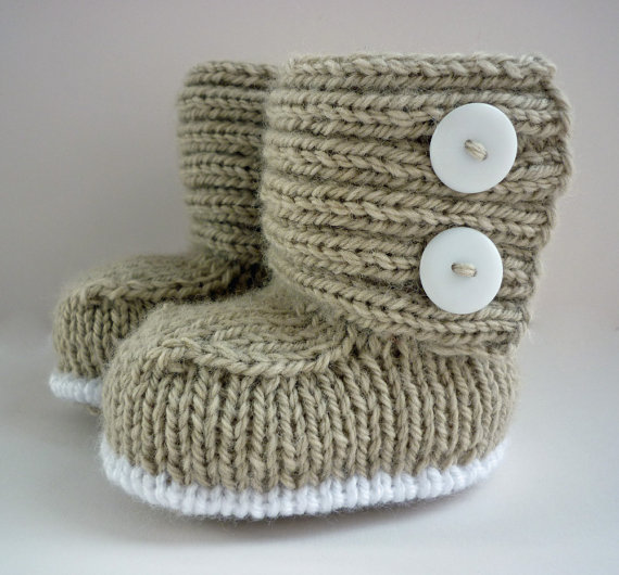 Baby booties knitting pattern for beginners