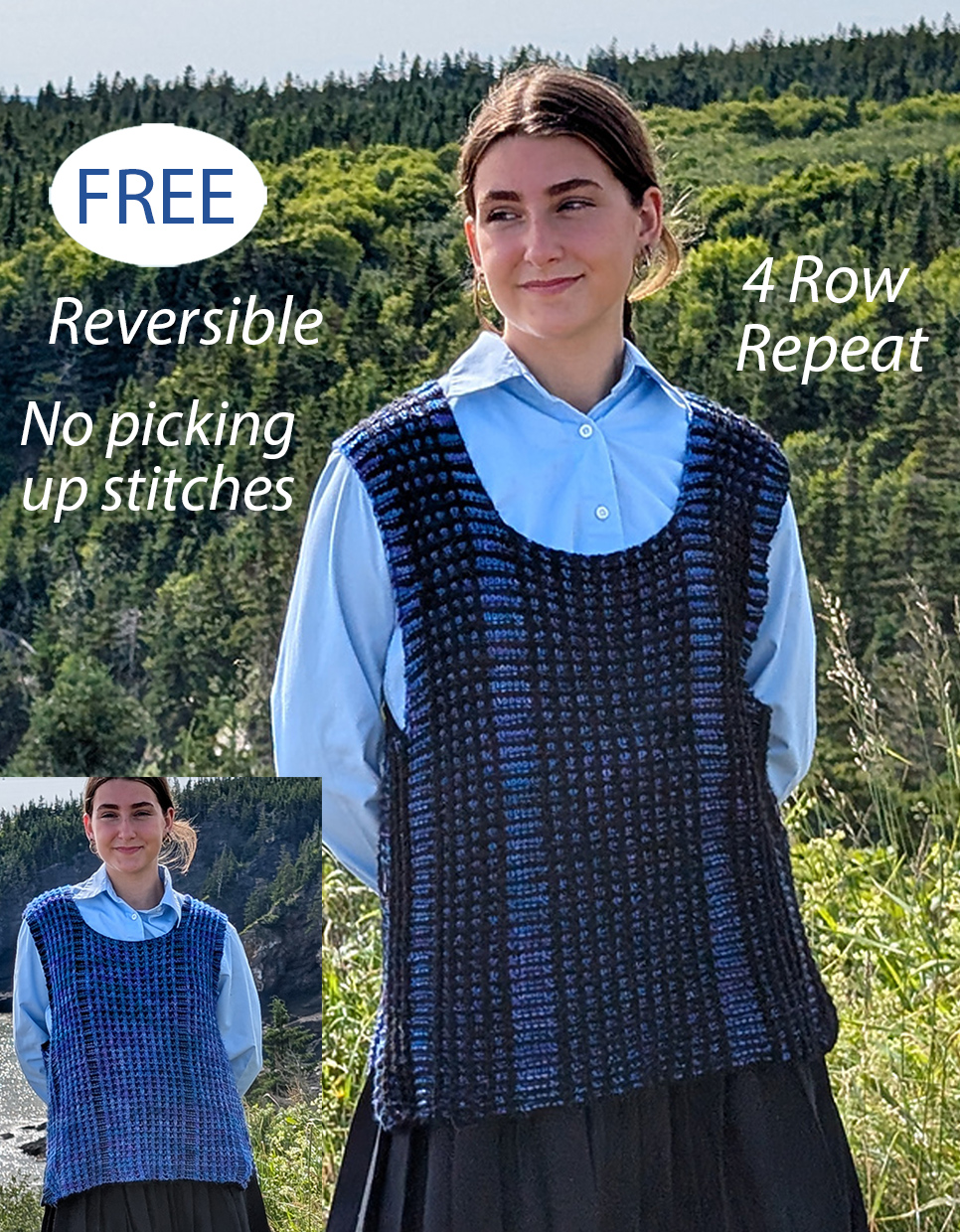 Free Knitting Pattern Janus Vest