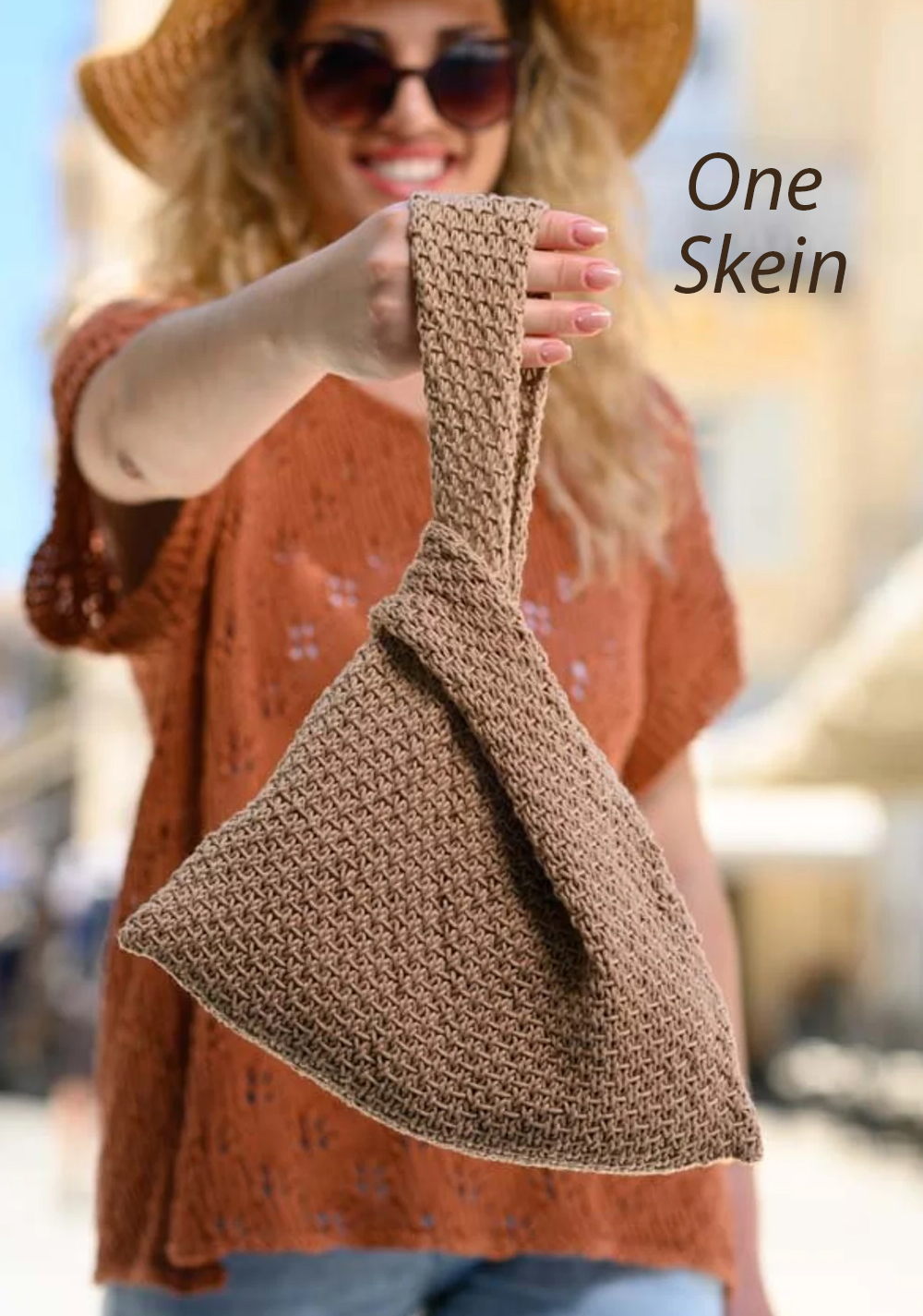 One Skein Knot Bag Knitting Pattern