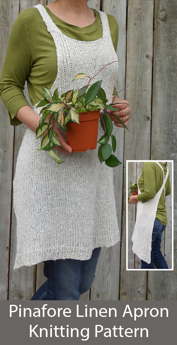 Knitting Pattern for Pinafore Apron