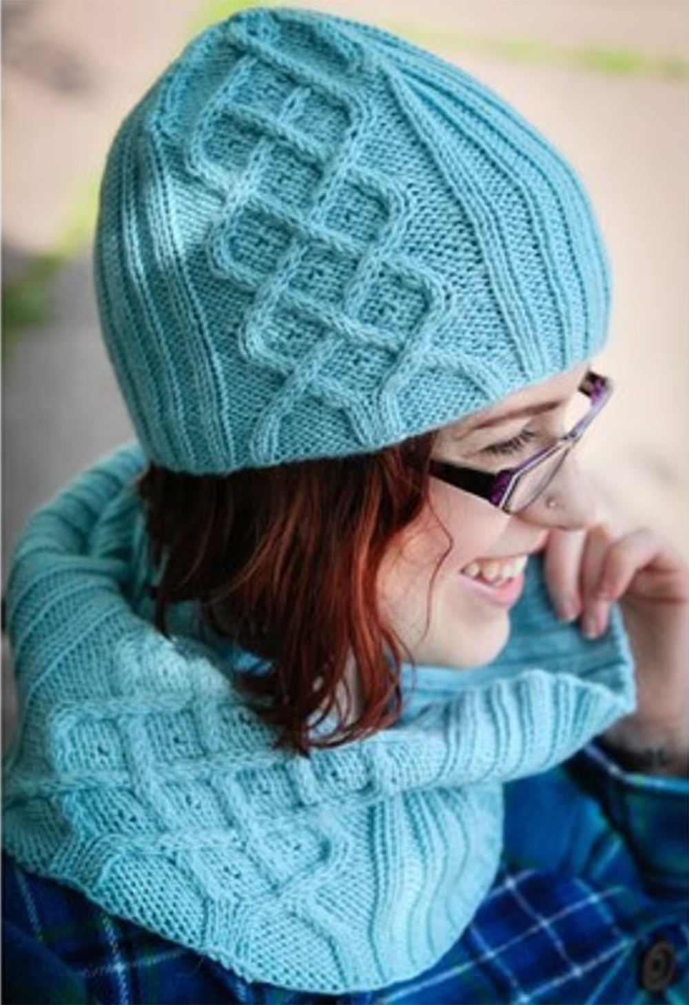 Jazerant Set  Cowl and Hat Knitting Patterns