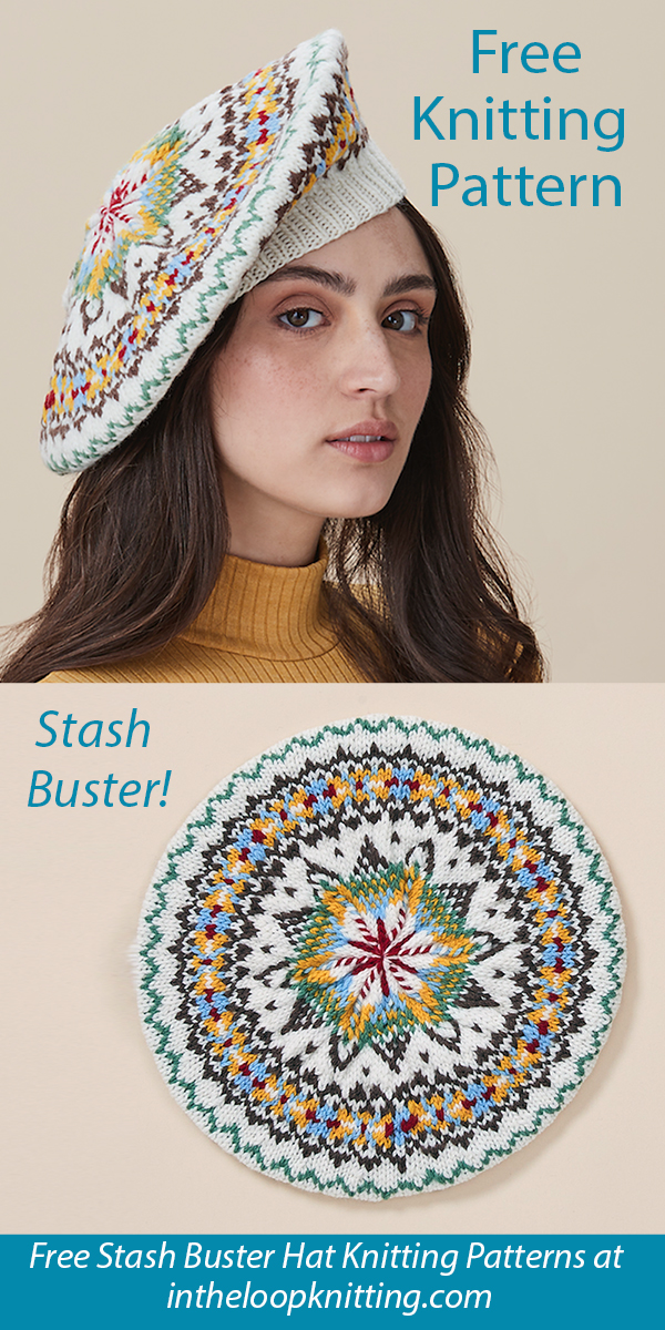 Free Stash Buster Hat Knitting Pattern Jean Beret