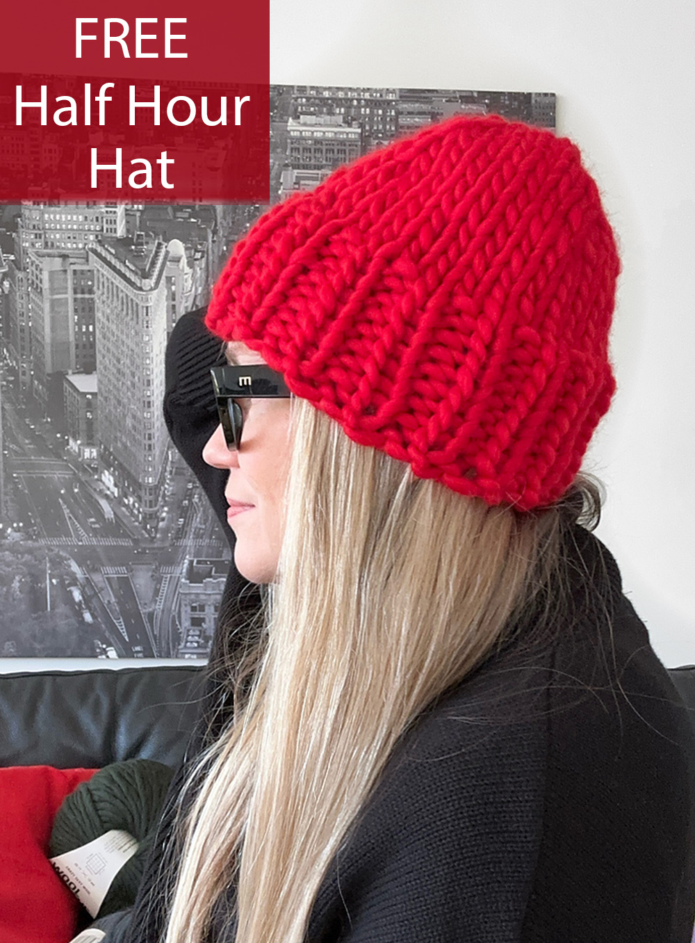 Free Jen's Half Hour Hat Knitting Pattern