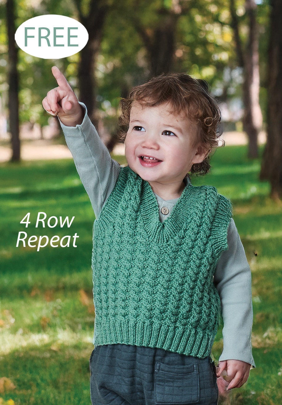 Jimmy Sleeveless Pullover  Knitting Pattern 