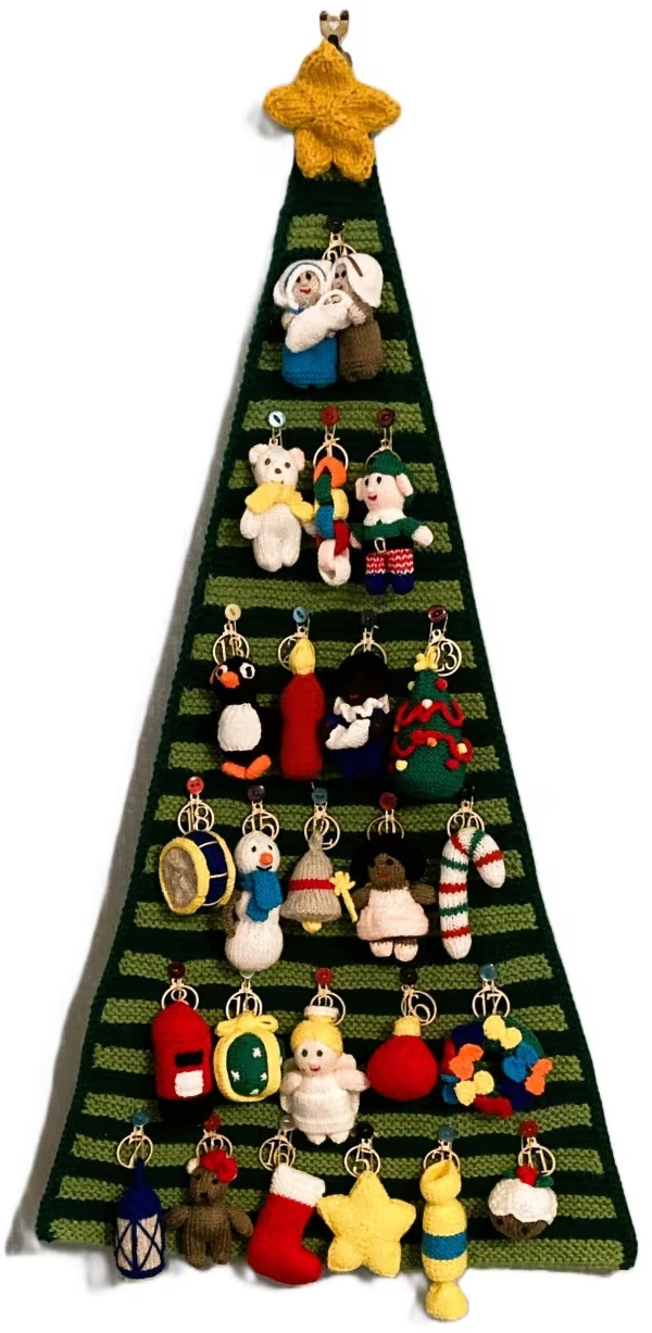 Knitting Pattern Jolly Holidays Advent Calendar Tree