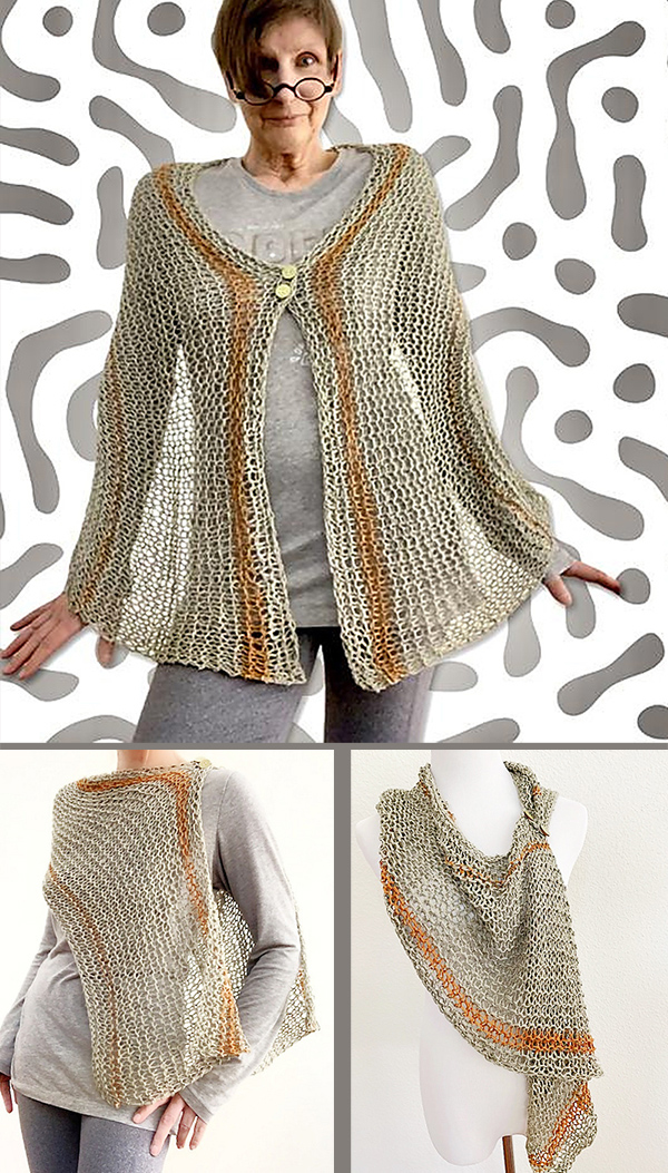 Free Shawl Knitting Pattern Jonn Shawl Wrap Garter Stitch
