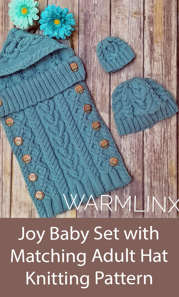 Joy Baby Set and Adult Hat Knitting Pattern