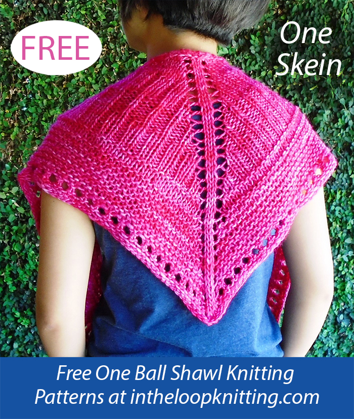 Free Joy Shawlette One Skein Knitting Pattern