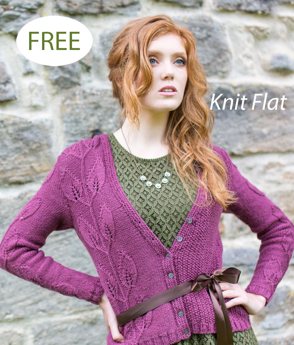 Free Juliet Leaf Cardigan  Knitting Pattern