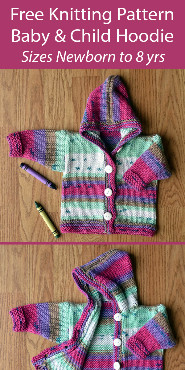 Free Baby Knitting Pattern for Jump for Joy Hoodie