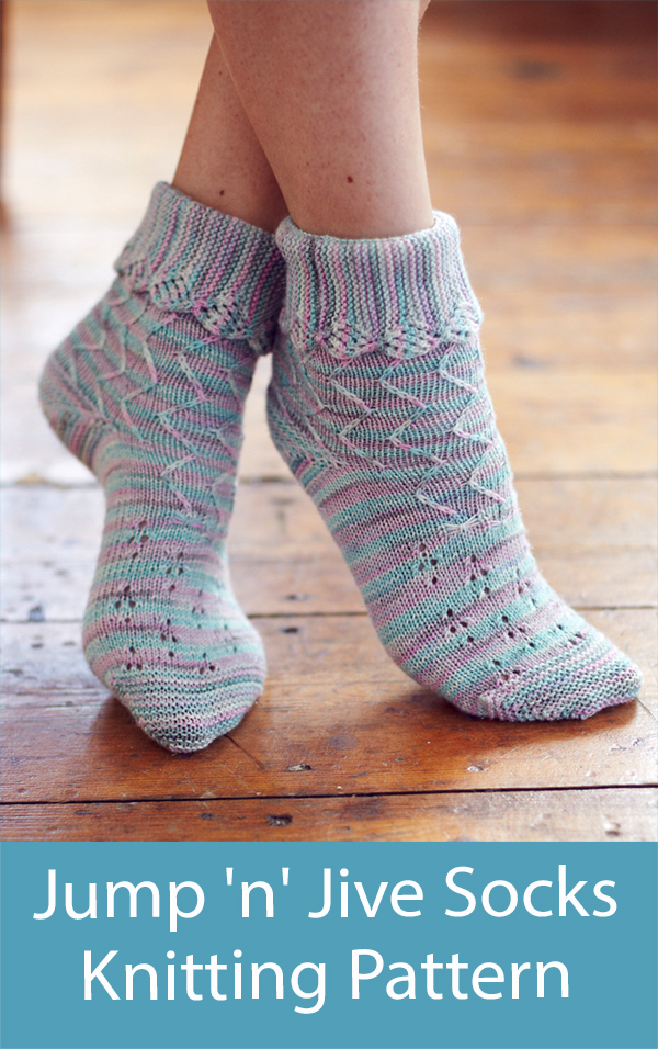Ankle Socks Knitting Pattern Jump 'n' Jive Ankle Socks