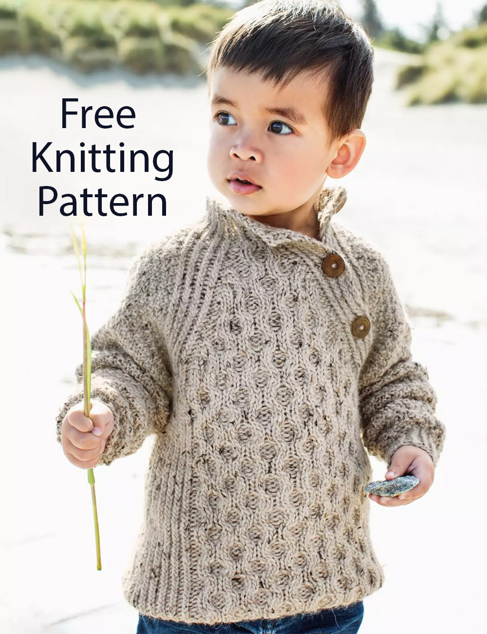 Free Kids Cable Jumper Sweater Knitting Pattern