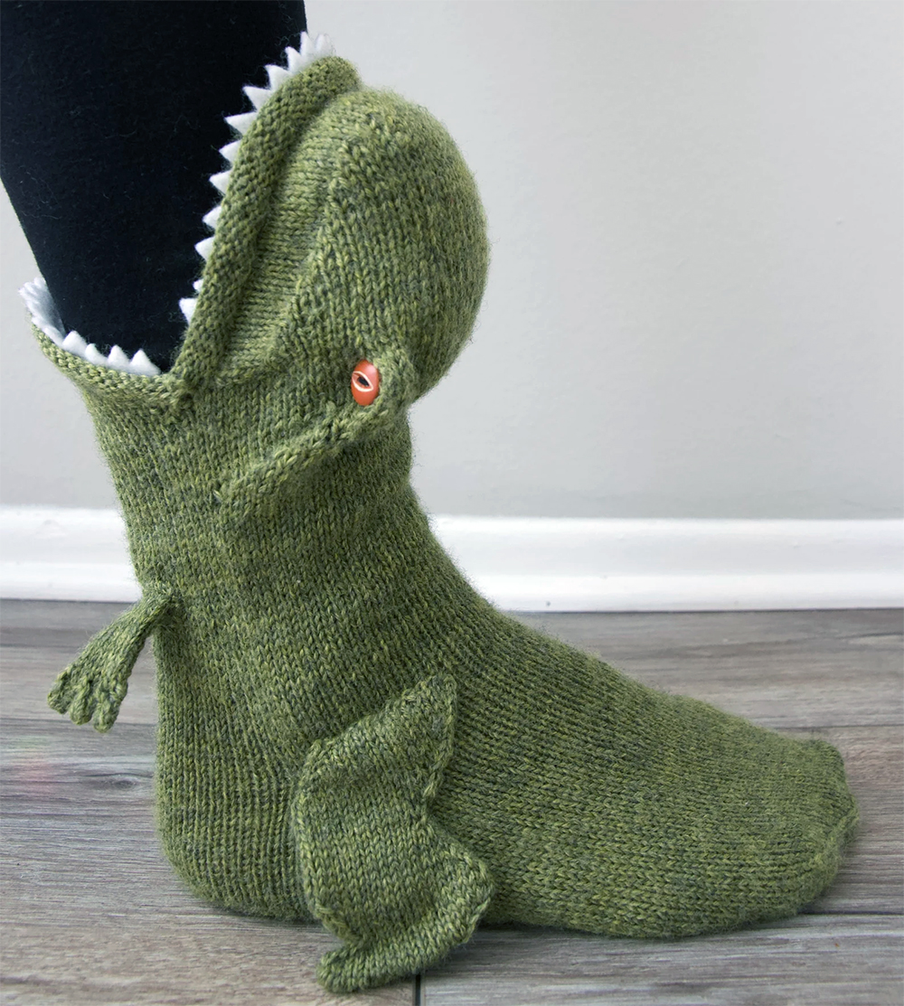 Jurassic Sock Knitting 