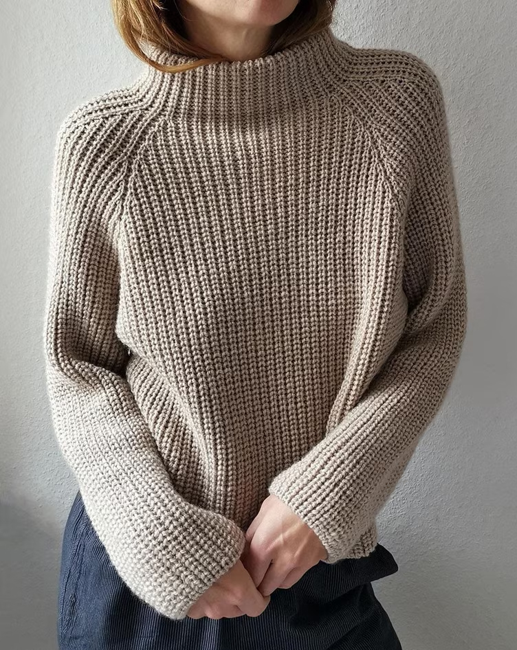 Sweater Knitting Pattern 2 Row Repeat JURI Sweater