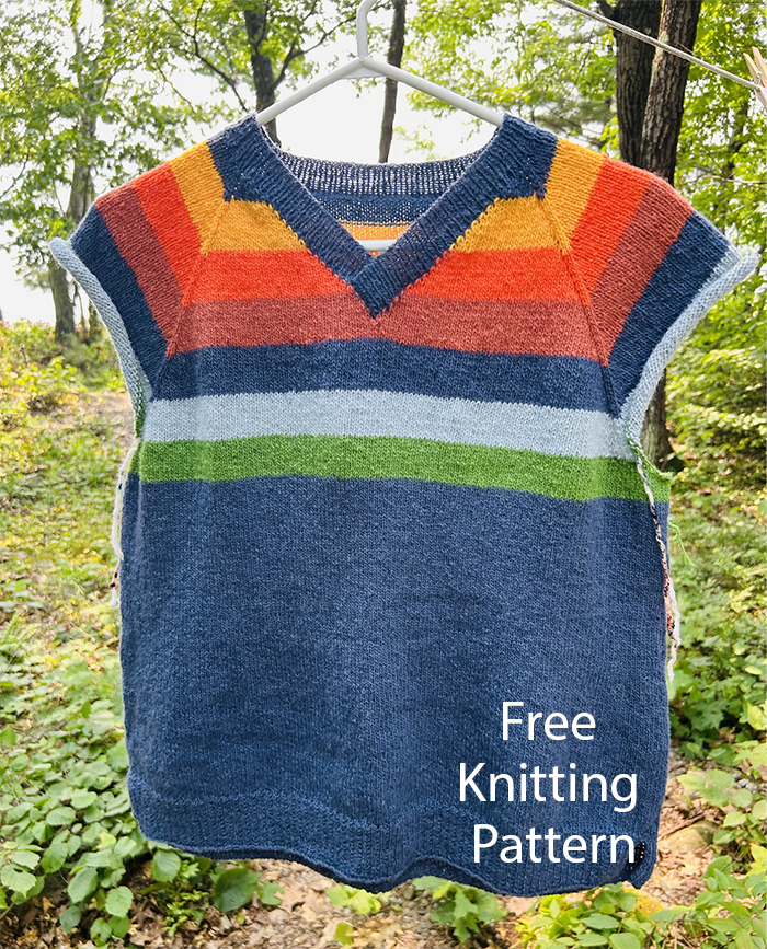 Just For You V Pullover De-Stash Fashion Knitting Pattern