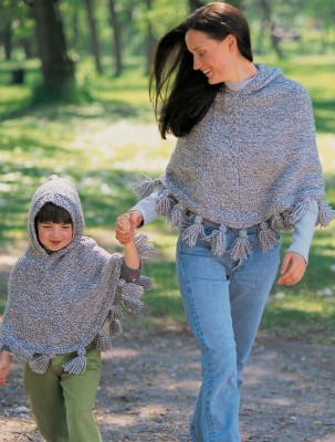 Ponchos For Babies And Children In The Loop Knitting