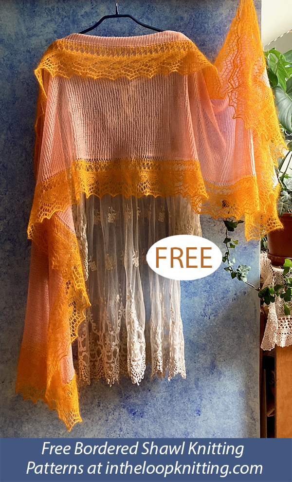 Just Peachy Shawl Knitting Pattern