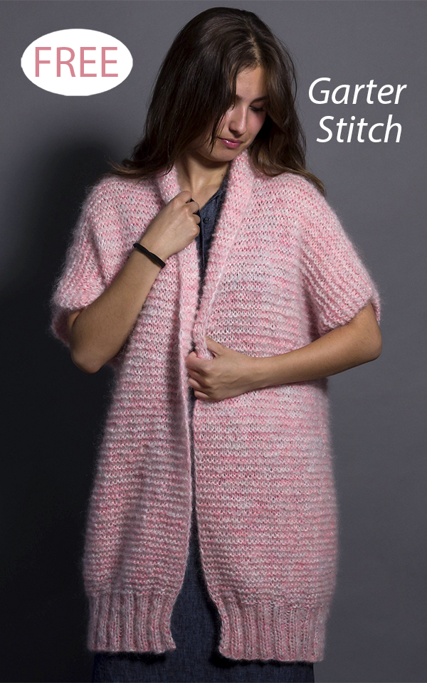 Free Garter Stitch Jytte Cardigan Knitting Pattern