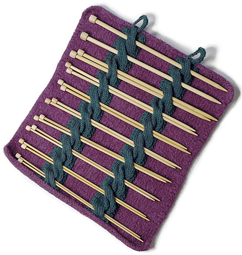 Free knitting pattern for Knitting Needle Holder and more knitting patterns for crafters