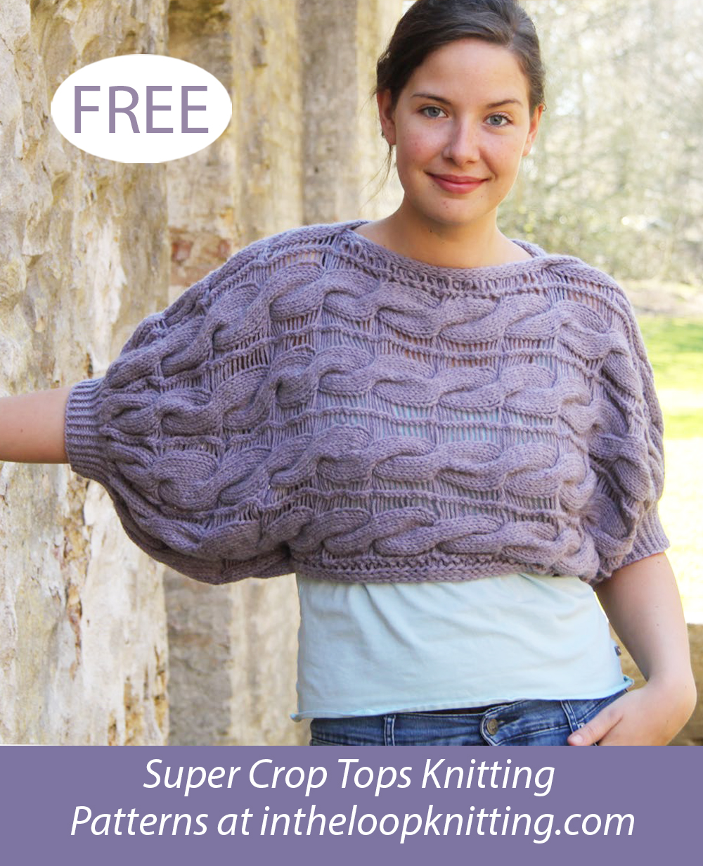 Free Kajsa Cropped Shrug Knitting Pattern