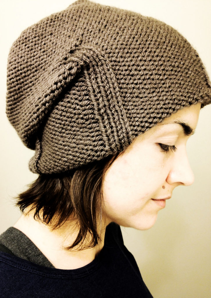 Free Knitting Pattern for Kami Slouchy Hat