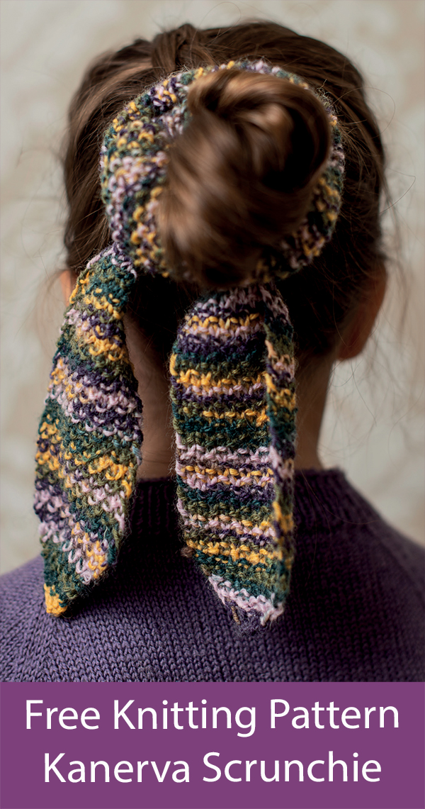 Free Scrunchie Knitting Pattern Kanerva Scrunchie with Bow