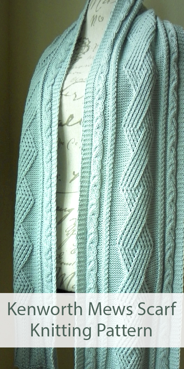 Knitting Pattern for Kenworth Mews Scarf