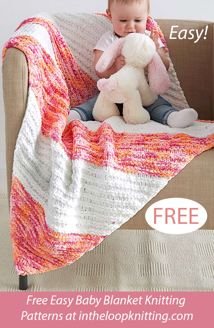 Free Kiddie Corner Baby Blanket Knitting Pattern
