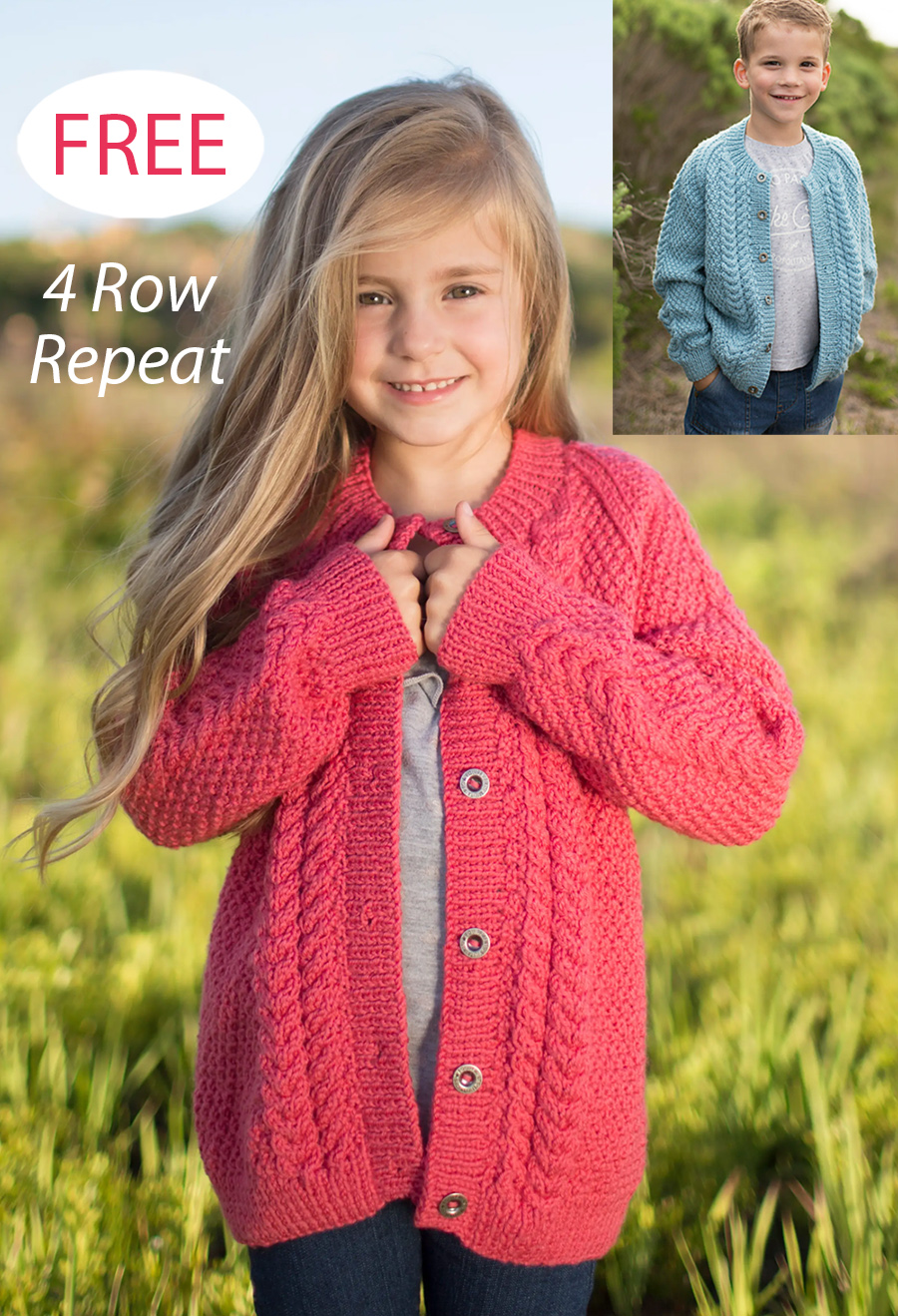 Free Kids Striped Cardigan Knitting Pattern