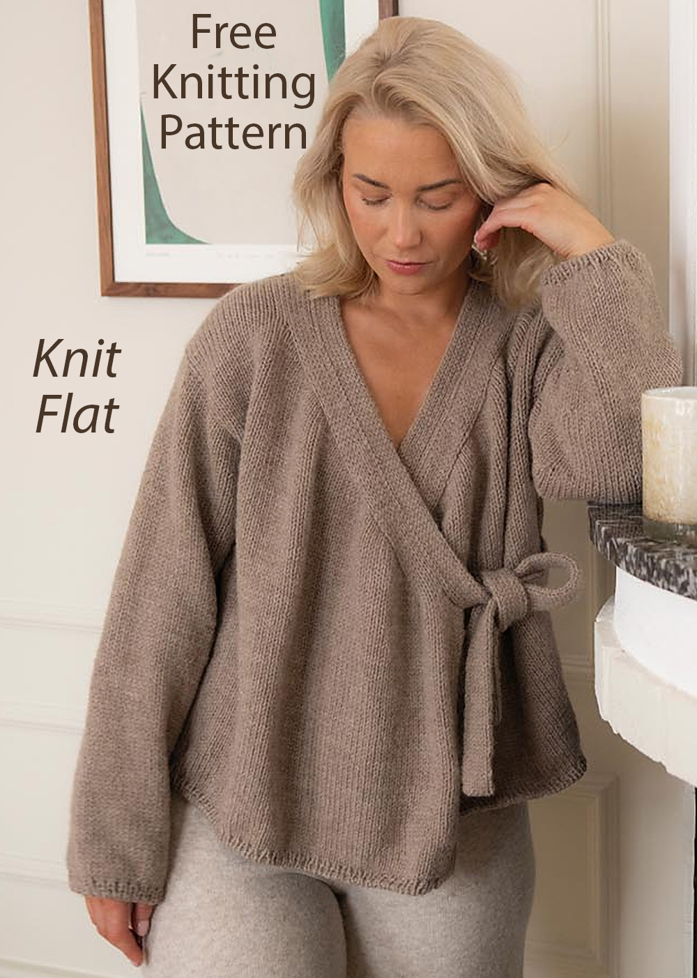Kilimanjaro Wrap Cardigan Knitting Pattern Set