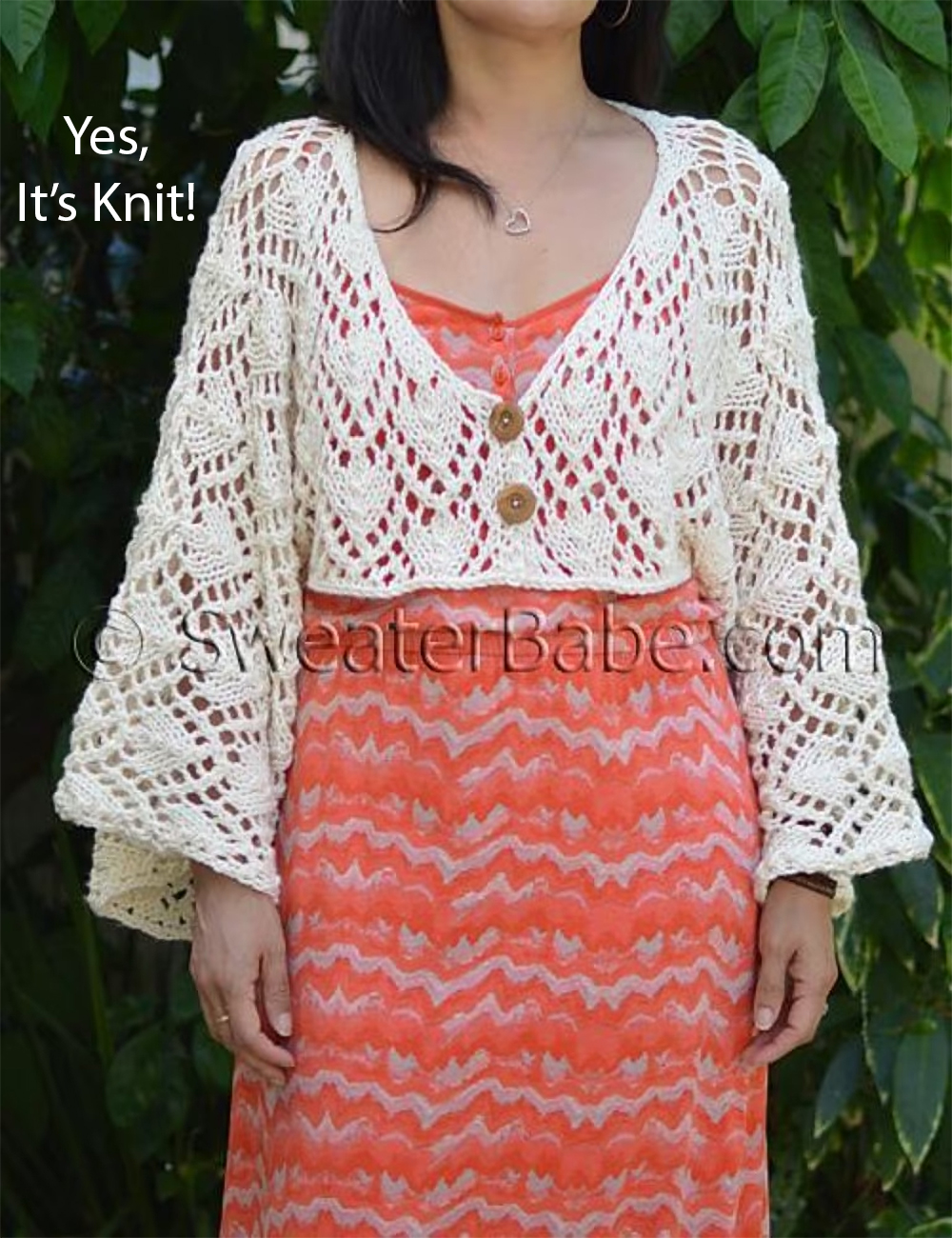  Kimono Cropped Cardi Knitting Pattern